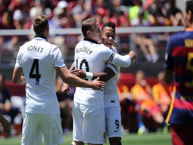 Wayne Rooney celebrates United's opener in the 3-1 over Barca - your punt of the week